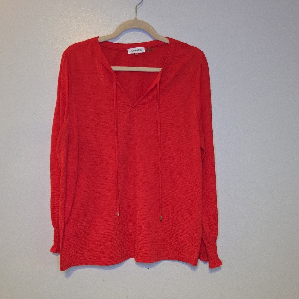 Calvin Klein Red Blouse
